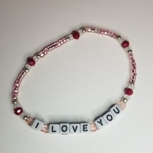 Valentines Day is Coming! I Love You Beaded Bracelet